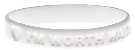 Bracelet - I'm Worth Waiting For - WHITE