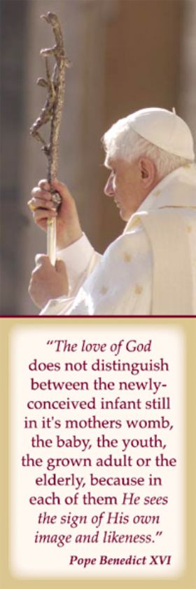 Bookmark - The Love of God - Pope Benedict XVI - Pack of 100