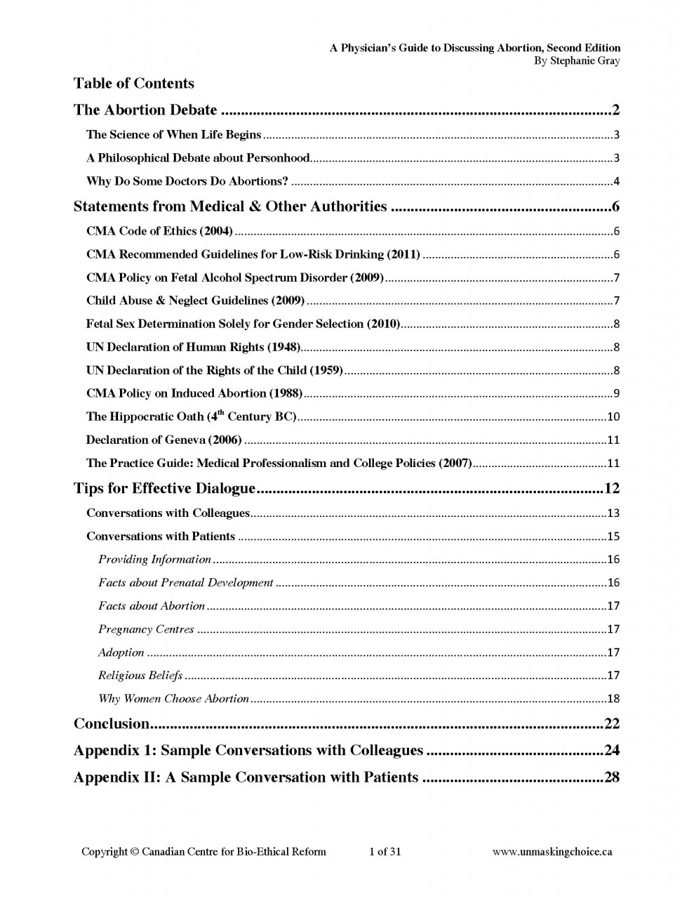 Book - A Physician's Guide to Discussing Abortion
