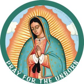 Button - Pray for the Unborn (Our Lady of Guadalupe)