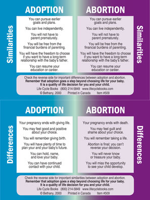 Brochure - Adoption vs Abortion