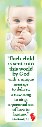 Bookmark - Each child is sent into this world - Pack of 100