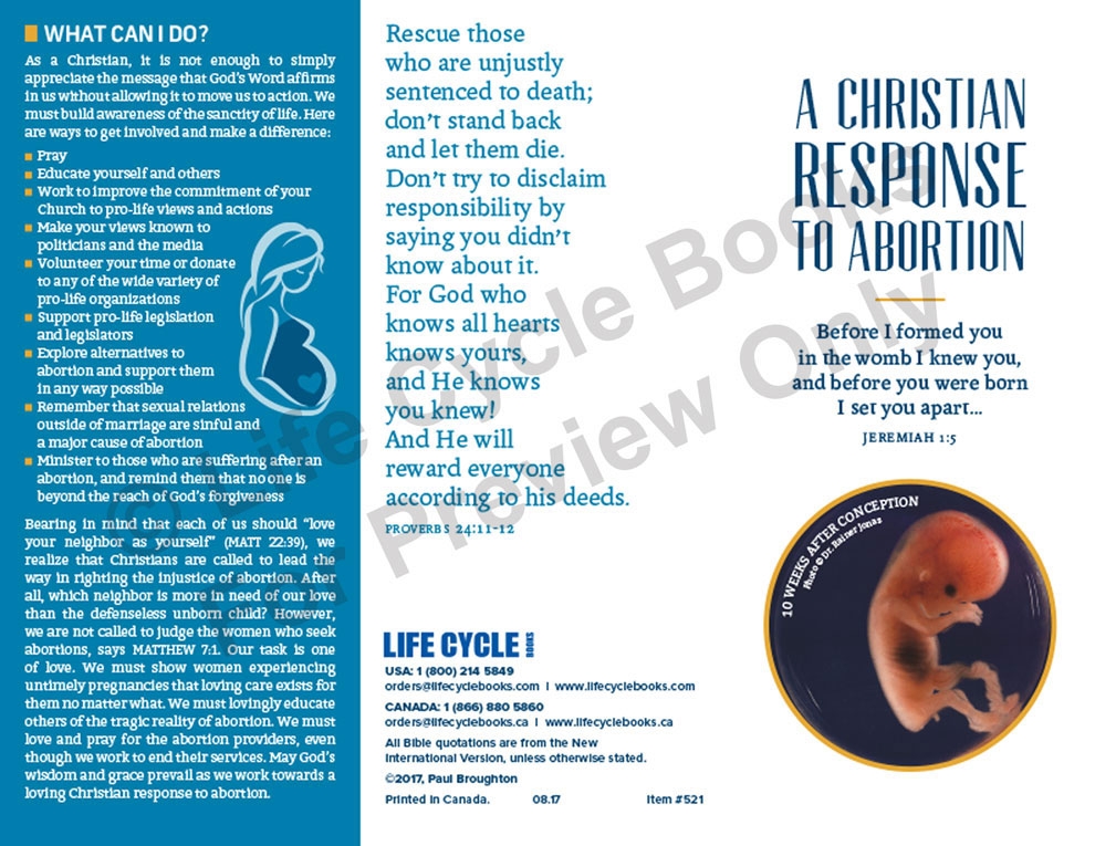 Brochure - A Christian Response to Abortion
