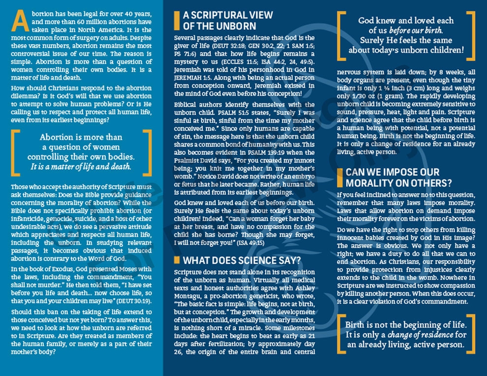 Brochure - A Christian Response to Abortion