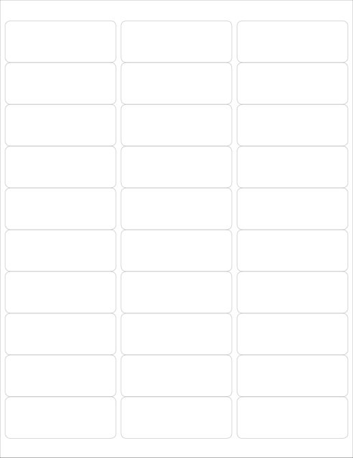 Blank Label Sheet