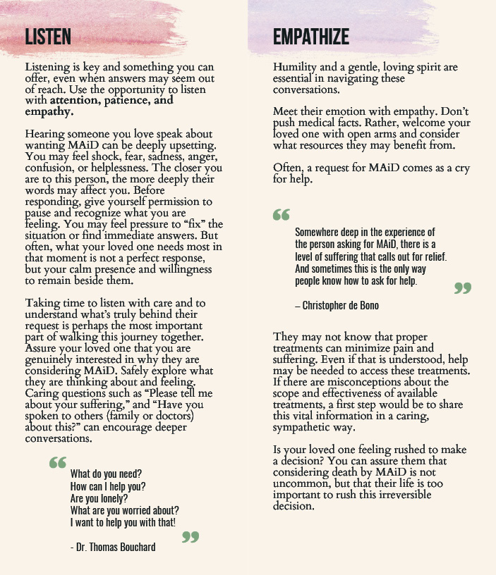 Booklet - When Someone You Love Considers MAiD - Image 3