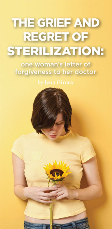 Brochure - The Grief and Regret of Sterilization