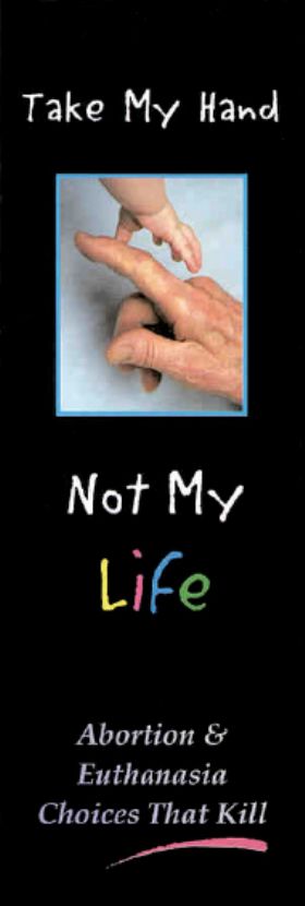 Bookmark - Take My Hand Not My Life - Pack of 100