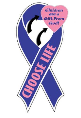 Choose Life Ribbon Magnet