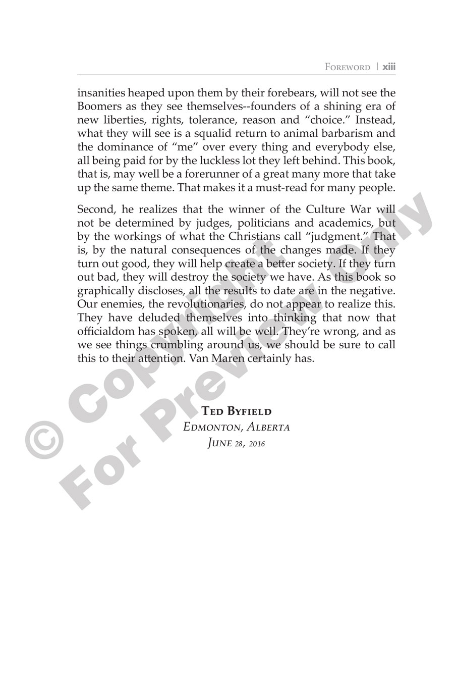 Book - The Culture War - Foreword